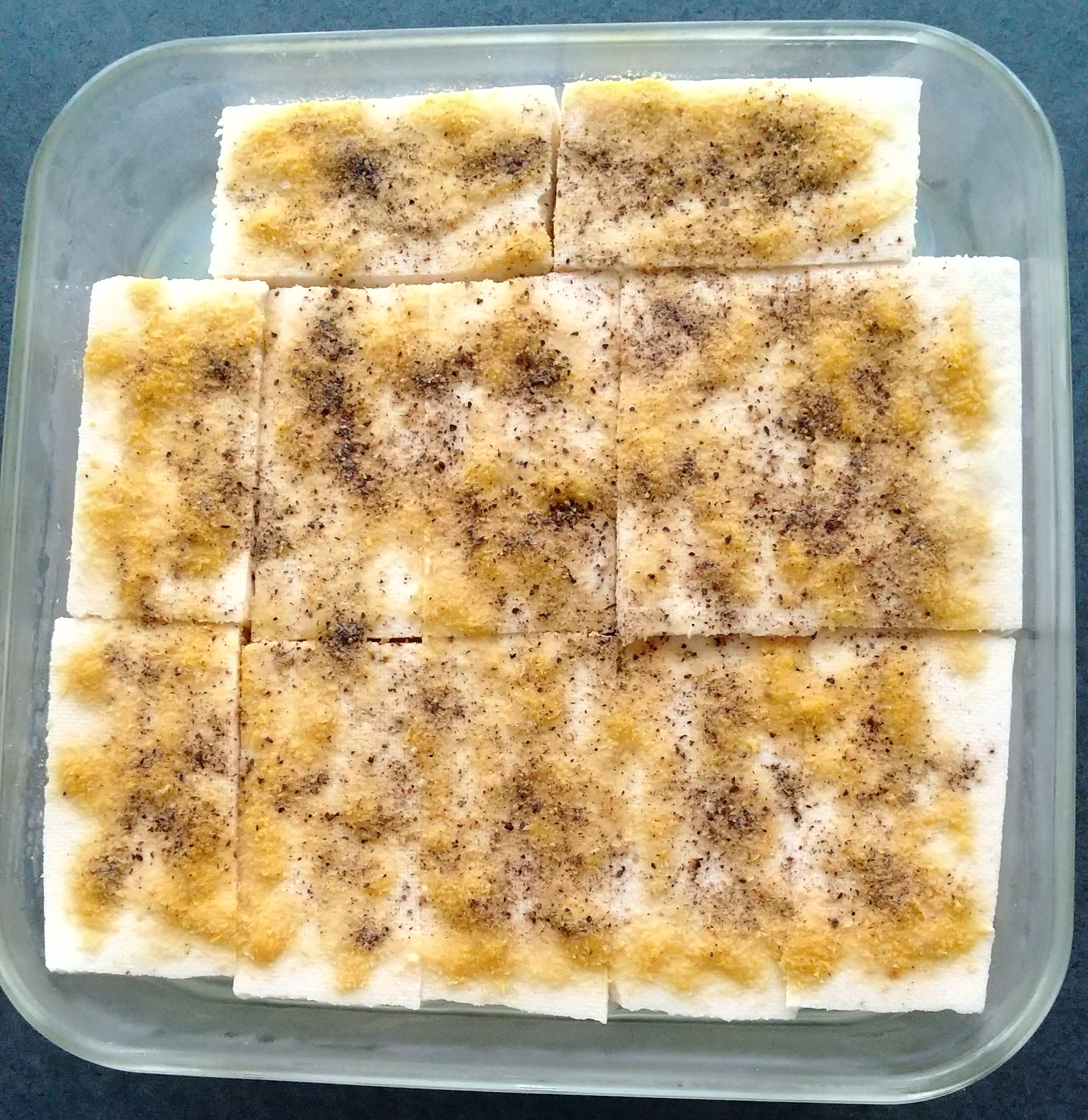 豆腐にかけました